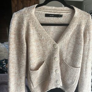 vero moda tan button cardigan